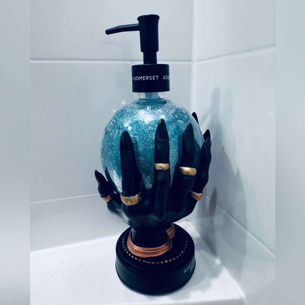 Halloween Witch Hand Soap Dispenser with Glitter Soap